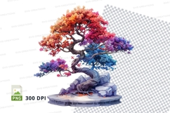 3d bonsai tree clipart png Product Image 1