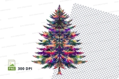 Abstract christmas tree clipart png Product Image 1