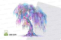Abstract willow tree clipart png Product Image 1