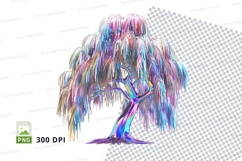 Abstract willow tree clipart png Product Image 1