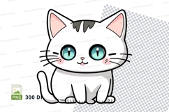 Cartoon cat clipart png Product Image 1