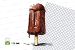 Chocolate ice cream popsicle mockup Product Image 1