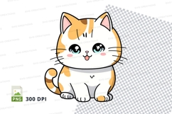Clipart png - cute cartoon cat Product Image 1