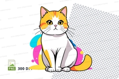 Cartoon cat clipart png Product Image 1