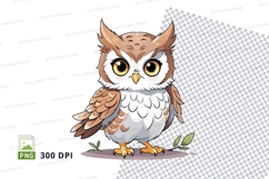 Cartoon owl clipart png Product Image 1