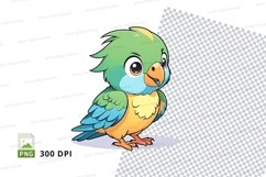 Cartoon parrot clipart png Product Image 1