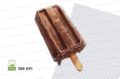 Chocolate ice cream bar clipart png Product Image 1