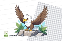 Cartoon eagle clipart png Product Image 1