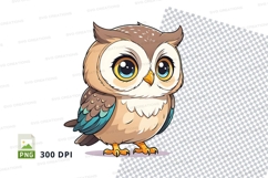 Cartoon owl clipart png Product Image 1
