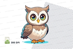 Cartoon owl clipart png Product Image 1