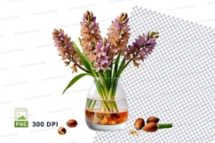 Hyacinth flowers in vase mockup Product Image 1