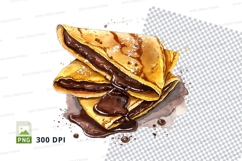 Crepe with chocolate spread mockup Product Image 1