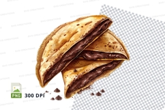 Chocolate crepe clipart png Product Image 1