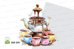 Teapot and cups mockup Product Image 1