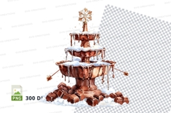 Chocolate fountain clipart png Product Image 1