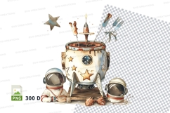 Space-themed coffee mug mockup Product Image 1