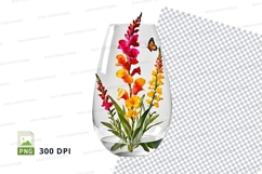 Flower vase mockup with butterfly Product Image 1