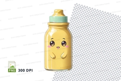 Cartoon baby bottle mockup Product Image 1