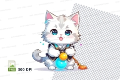 Cartoon kitten clipart png Product Image 1