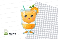 Orange juice glass mockup Product Image 1