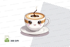Cappuccino cup clipart mockup Product Image 1