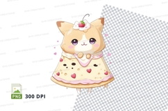 Cartoon cat character png mockup Product Image 1