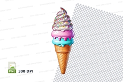 Ice cream cone clipart png Product Image 1