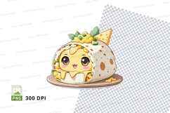 Cartoon burrito tote bag mockup Product Image 1