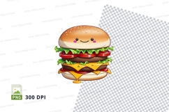 Cartoon hamburger clipart png Product Image 1