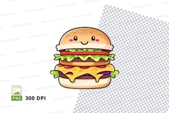 Cartoon hamburger clipart png Product Image 1