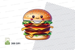 Cartoon hamburger clipart png Product Image 1