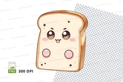 Cartoon toast clipart png Product Image 1