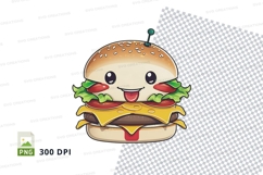 Cartoon hamburger clipart png Product Image 1
