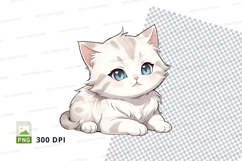 Cartoon kitten clipart png Product Image 1