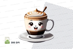 Coffee mug mockup with cartoon character design Product Image 1