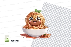 Cartoon spaghetti character in bowl mockup Product Image 1