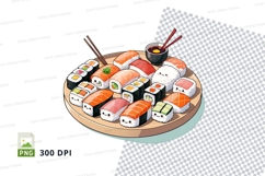 Sushi platter clipart png Product Image 1