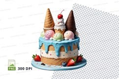 Ice cream cake mockup Product Image 1