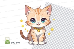 Cartoon kitten clipart png Product Image 1