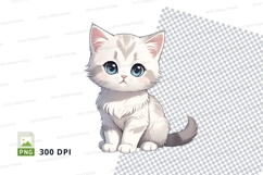 Cute kitten clipart png Product Image 1