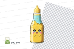 Cartoon mustard bottle clipart png Product Image 1