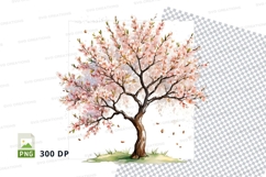 Cherry blossom tree clipart png Product Image 1