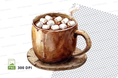 Hot chocolate mug mockup with marshmallows Product Image 1