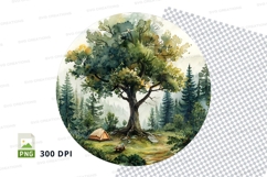 Camping scene clipart png Product Image 1