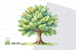 Watercolor tree clipart png Product Image 1