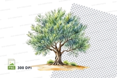 Watercolor tree clipart png Product Image 1