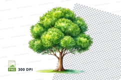 Illustrated tree clipart png Product Image 1