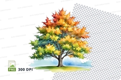 Autumn tree clipart png Product Image 1