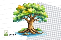 Illustration of a tree on a small island Product Image 1