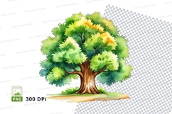 Illustrated tree clipart png Product Image 1